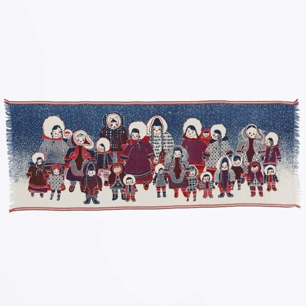 Inouitoosh Inuit Wool Silk Scarf - Picture 11 of 11